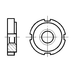 DIN 981,70852 matice kruhové s drážkou - matice | MasMasaryk