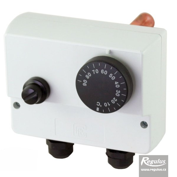 REGULUS  Termostat zakrytovaný s jímkou dvojitý 0-90/100°C 10771 - meranie a regulácia | MasMasaryk