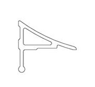 sprchová montážna lišta krycia 11/1100 biela  RAVAK - Tesniace lišty a pásky k vaniam a vaničkám | MasMasaryk