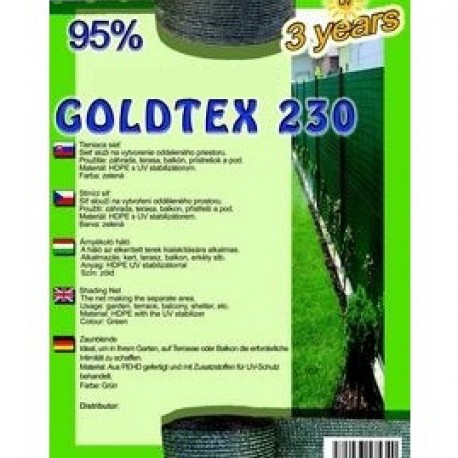 tieniaca sieť na pletivo 230g 180/10m GOLDTEX  95%zelená  