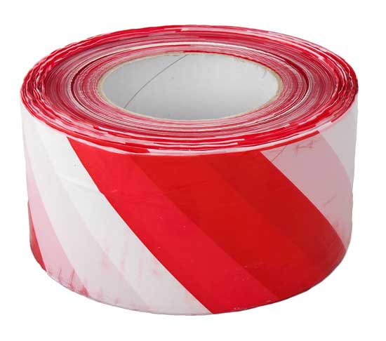 Páska výstražná  70mmx500m červeno/biela    - Fólie,plachty,pásky,silon, guma,klingerit,papier | MasMasaryk