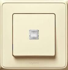 Cariva béžová tlačítko 1/0 773913 s orient. osvetl. - vypínače a zásuvky | MasMasaryk