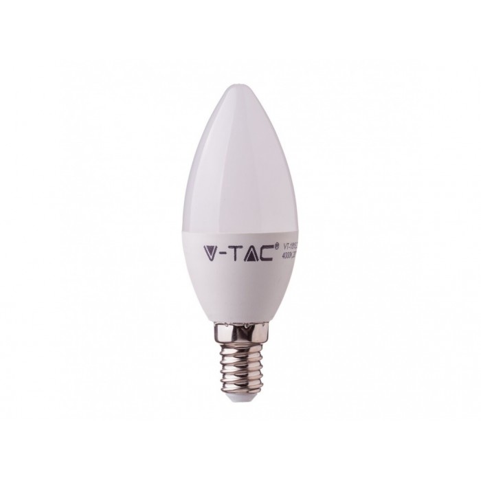 žiarovka E14 7W LED V-TAC C37  WW 111 sviecka    - žiarovky | MasMasaryk