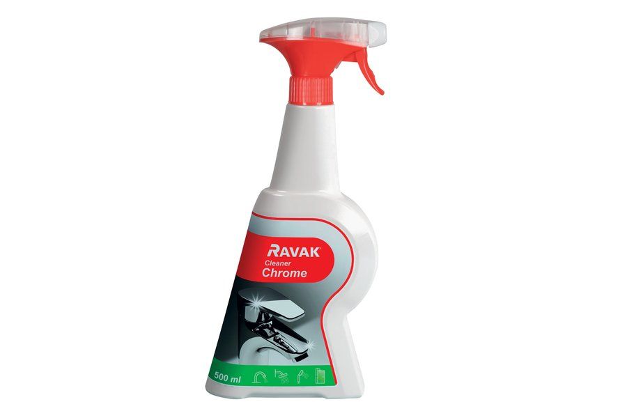 čistič RAVAK CLEANER CHROME na bat. 500ml - Kúpeľne | MasMasaryk