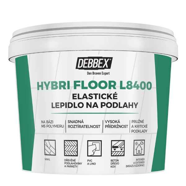 Den Braven elastické lepidlo na podlahy HYBRI FLOOR L8400 5kg - Stavebná chémia | MasMasaryk