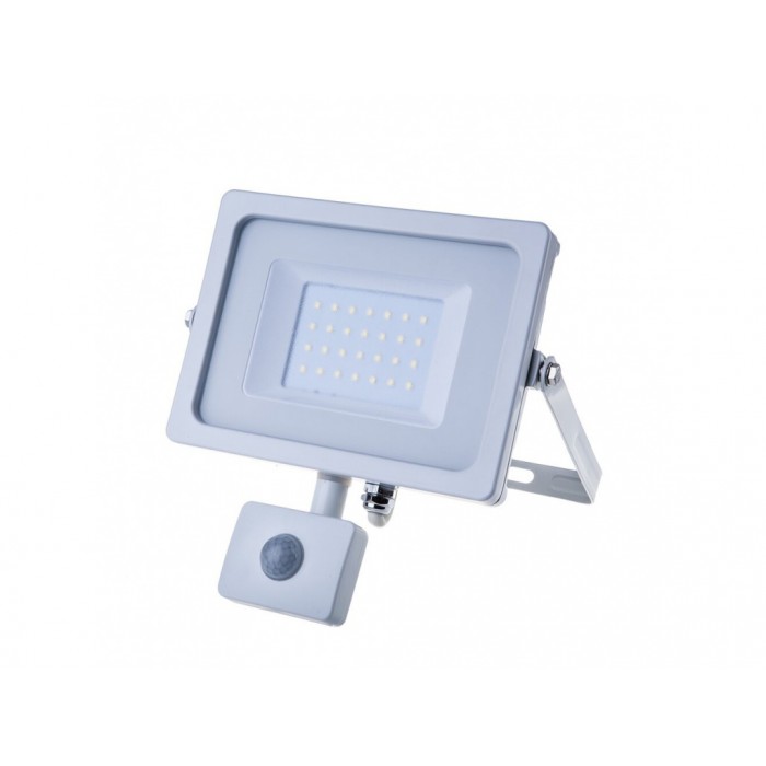 reflektor s čidlom SMD LED 30W IP65 teplá biela TB  V-TAC 457 biela - svietidlá,halogény | MasMasaryk