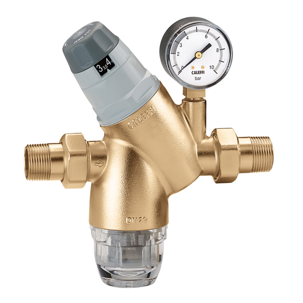 CALEFFI redukčný ventil  RVT 1" A PN25  40° + filter + manometer CLF 535161 - meranie a regulácia | MasMasaryk