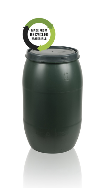 nádoba 220l s vekom zelený barel 962200