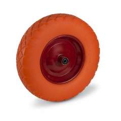 Koleso na fúrik polyuretánové oranžové 400x95x12mm 150 kg