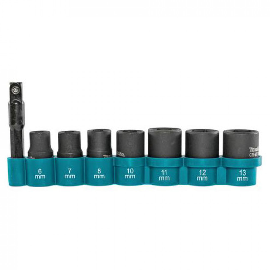 MAKITA 8- dielna sada nástrčných kľúčov pre rázové uťahováky