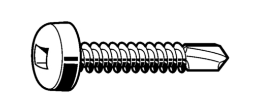 skrutka TEX  PGH   4,2x25  ZN  štvor.SQUARE 7504V