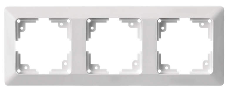rámik - 3  biely   A6004.1 - inštalačné prístroje | MasMasaryk