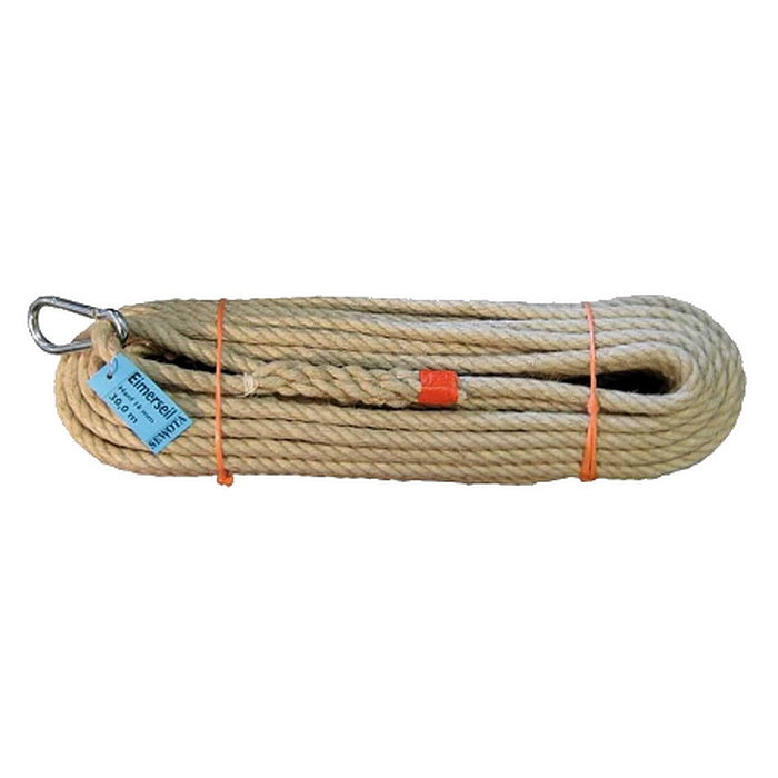 lano konopné s karabinou, pr.16mm, dĺžka 10m - Prírodné laná | MasMasaryk