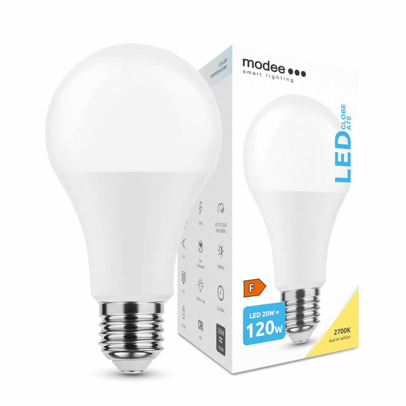 žiarovka E27 Modee A65 20W teplá biela  - žiarovky | MasMasaryk