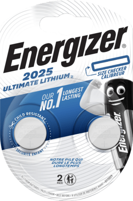 batéria Energizer CR2025  Ultimate Lithium BP2  2ks  - batérie /monočlánky/ | MasMasaryk