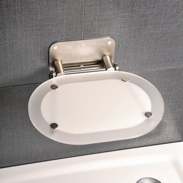 sprchové sedátko CHROME CLEAR/STAINLESS RAVAK B8F0000029 - Kúpeľňové doplnky  | MasMasaryk