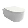 WC misa závesná Bocchi 402 V-Tondo 36x54,5 Rimless + sedadlo slim, Soft Close, biela lesklá - Závesné WC | MasMasaryk