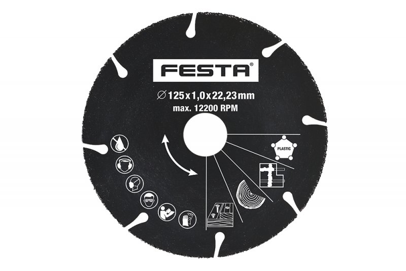 kotúč rez 125x1 mm Univerzálny Festa - Rezné | MasMasaryk