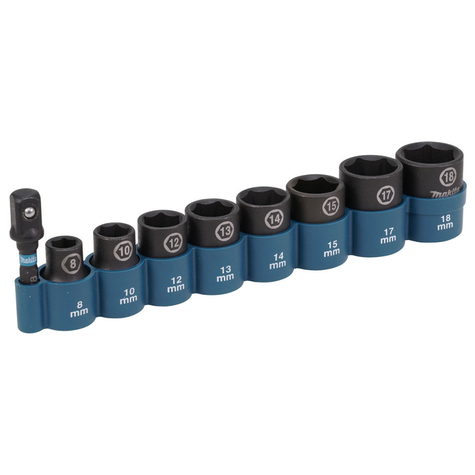 MAKITA 9- dielna sada nástrčných kľúčov pre rázové uťahováky