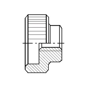 DIN 6303 matice ryhované