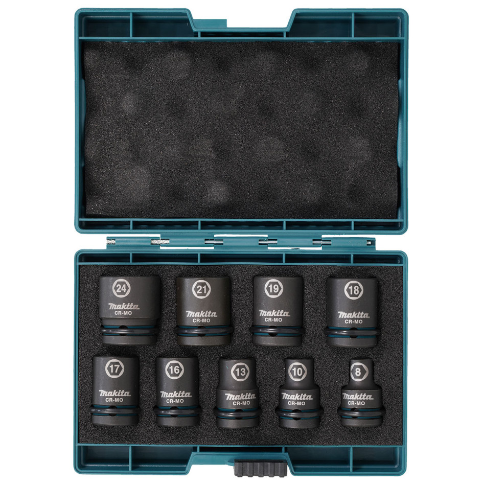 MAKITA 9- dielna sada nástrčných kľúčov 1/2 9  E-16564