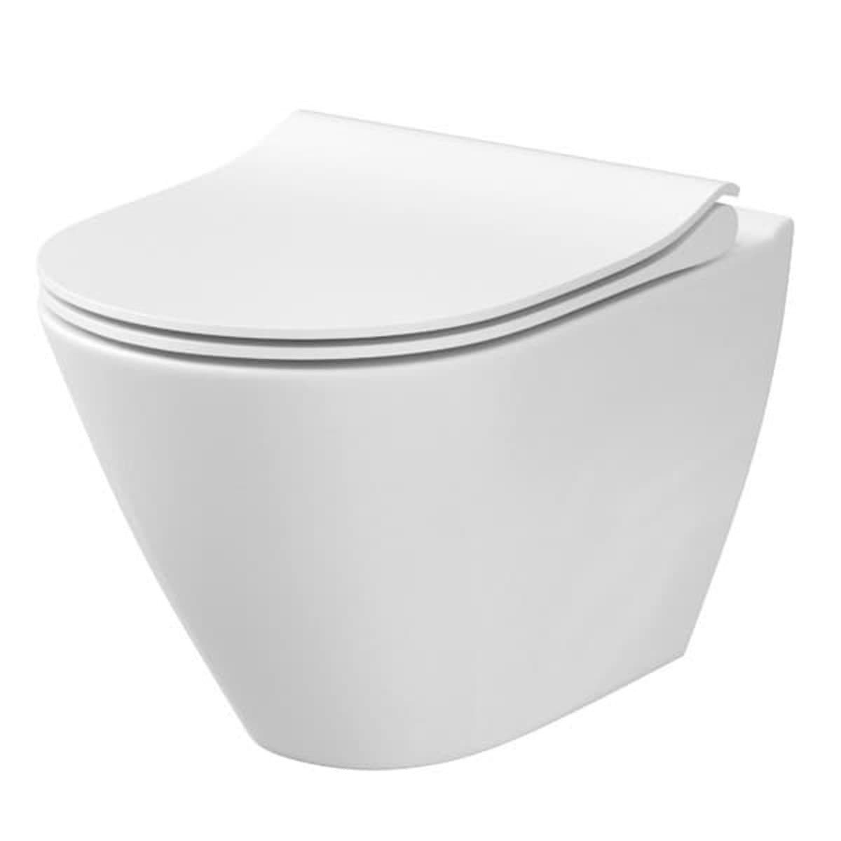 WC misa závesná CITY OVAL CleanOn + sedátko SLIM SlowClose K701-104