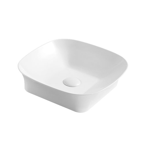 umývadlo na dosku MEREO 40x40x10,5 štvorcové bez prepadu UC404011S1