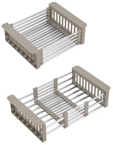 drez mriežka posuvná, 30 - 42,5 cm, béžová