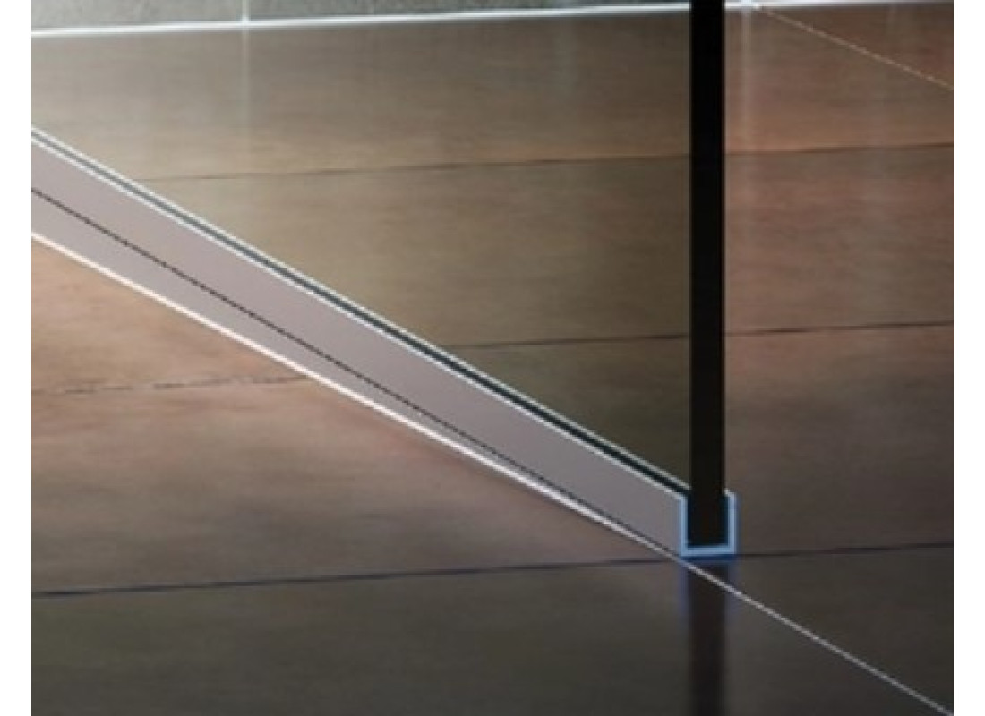 Celox 401401 "U" profil 15x15 Al - elox strieborný, 2,5m 