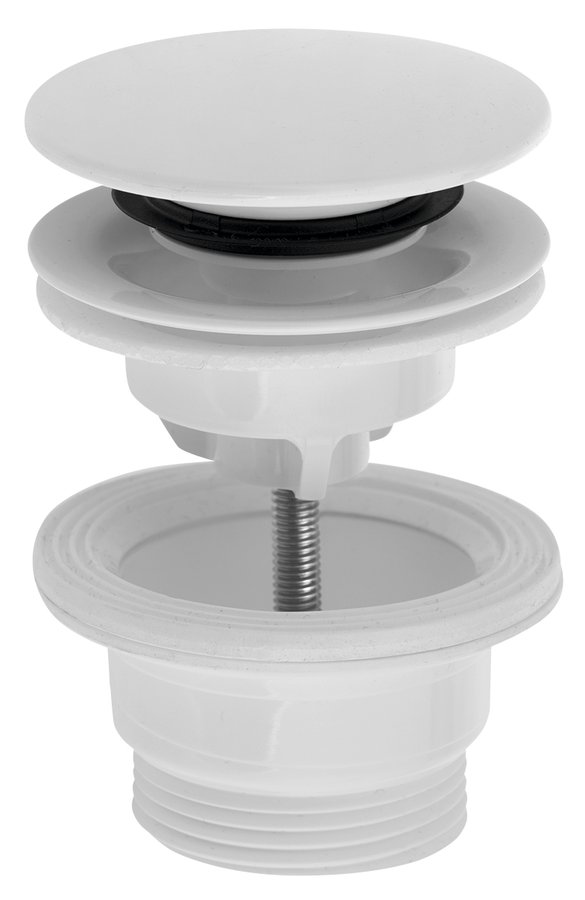 KLIK-KLAK ABS/biela, 151.308.0, veľká zátka, 4-45mm, 5/4", univerzálna