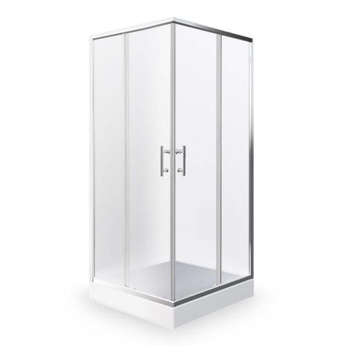sprchový kút ORLANDO NEO 80x80x190 cm, štvorec, profil brillant, matné sklo  