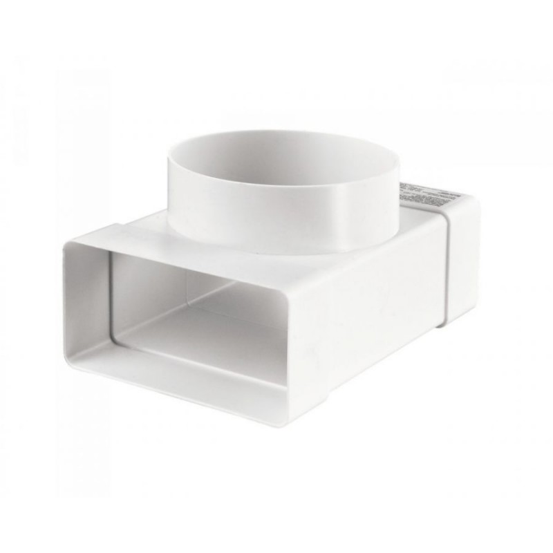 vzduch odbočka T rura-kanal 100 - 55x110mm plast 531