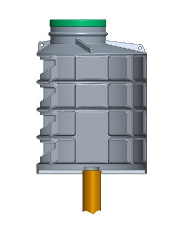 šachta plast  VISIMOP   1200x1450  okrúhla