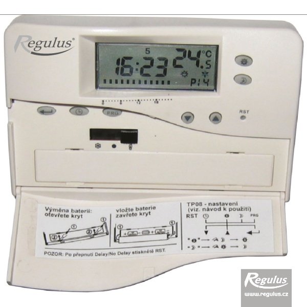 REGULUS  termostat izbový TP08 týždenný nastav. 6298 - meranie a regulácia | MasMasaryk