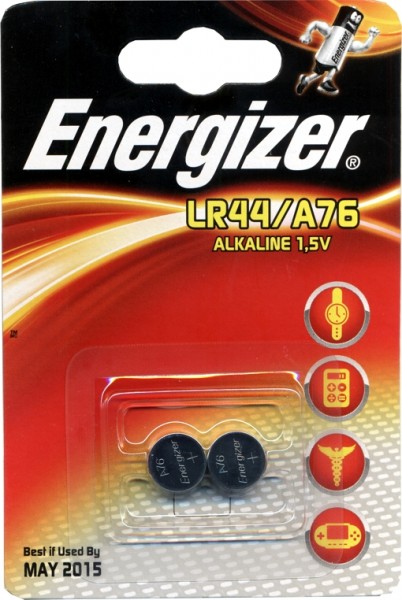 batéria Energizer  LR44/A76 náhrada za: V13GA, AG13, L1154  T00001146   bal/2ks - Elektro | MasMasaryk