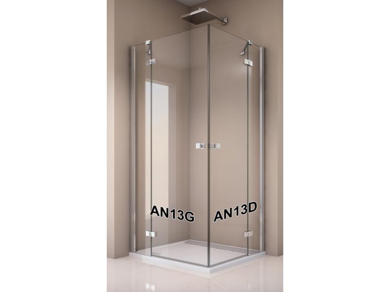 sprchový kút ANNEA AN13G 0900 50 07 jednokrídlové dvere s pevnou stenou v rovine ľavé - Sprchové kúty a zásteny | MasMasaryk