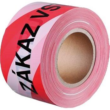Páska výstražná  80mmx250m červeno/biela zákaz vstupu B7122RL  DB - Fólie,plachty,pásky,silon, guma,klingerit,papier | MasMasaryk