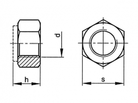 matica jemné stúpanie poistná M  8x1       DIN 985  - DIN 985 matice poistné šesťhranné s plast.vložkou | MasMasaryk
