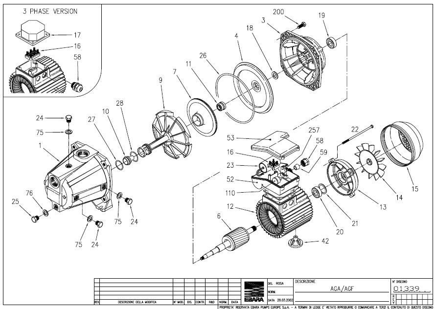 náhradný diel AGA 075,100 príruba motora - čerpadlá | MasMasaryk