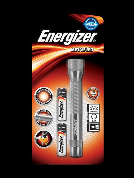 Baterka METAL LED 2xAA  60 lumens 30m Energizer ručné svietidlo  - Tovar | MasMasaryk