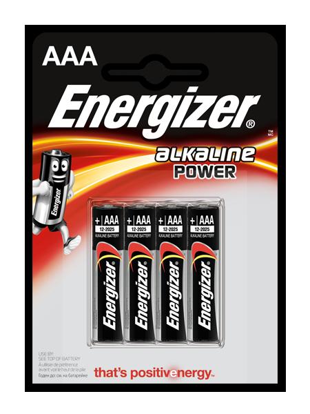 batéria AAA Energizer alkalická Power LR03 /4ks - batérie /monočlánky/ | MasMasaryk