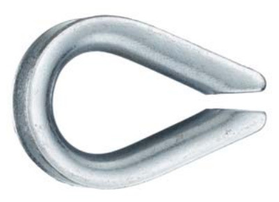 lanová očnica  3mm 1/8" - Príslušenstvo ku kovovým lanám | MasMasaryk