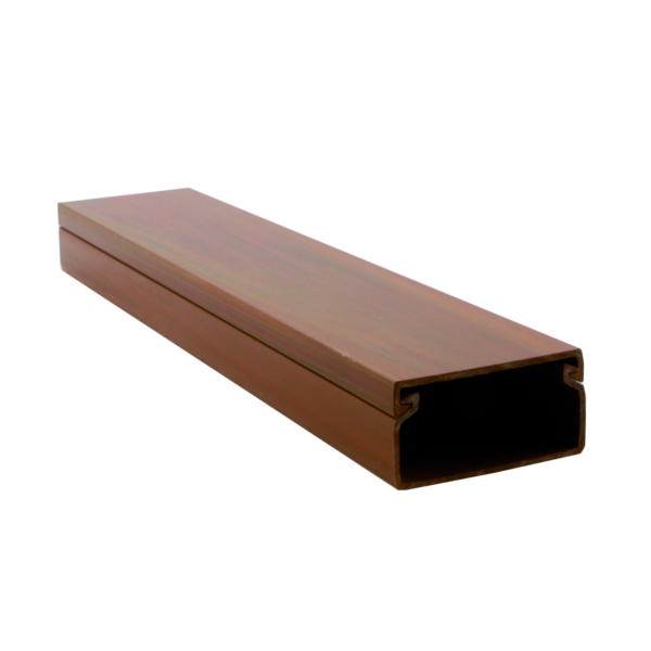 Lišta 40x20 PVC tmavé drevo 8835 1ks-2m - lišty,trubky,chráničky | MasMasaryk