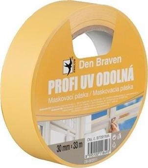 Den Braven páska maliarska papierová  UV odolná pre exterier 30mmx33m B7091MA - Fólie,plachty,pásky,silon, guma,klingerit,papier | MasMasaryk