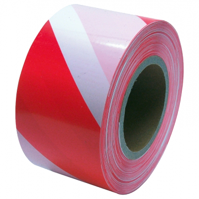 páska výstražná červeno/biela 250m 38948 - Fólie,plachty,pásky,silon, guma,klingerit,papier | MasMasaryk