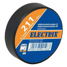páska izolačná 10mx15mm 211 čierna - Elektrikárske izolačné pásky | MasMasaryk