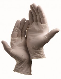rukavice jednorázové LOON latexové  9" L  100ks/bal - Rukavice | MasMasaryk