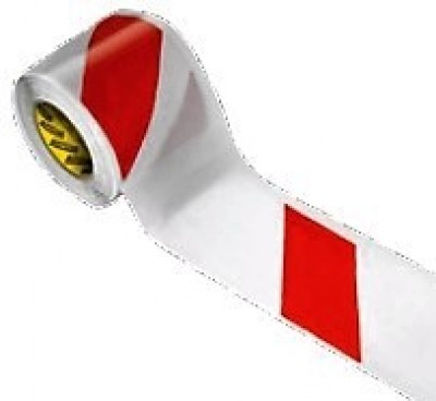 páska výstražná  80mmx100m červeno/biela 610   AC  - Fólie,plachty,pásky,silon, guma,klingerit,papier | MasMasaryk